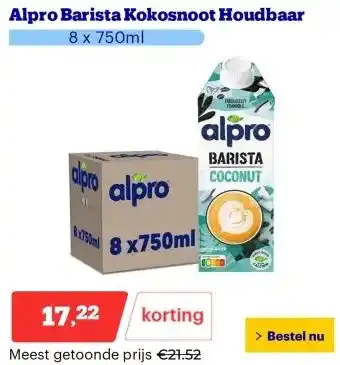 Bol.com Alpro Barista Kokosnoot Houdbaar aanbieding