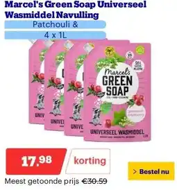 Bol.com Marcel's Green Soap Universeel Wasmiddel Navulling aanbieding