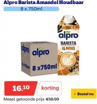 Bol.com Alpro Barista Amandel Houdbaar aanbieding