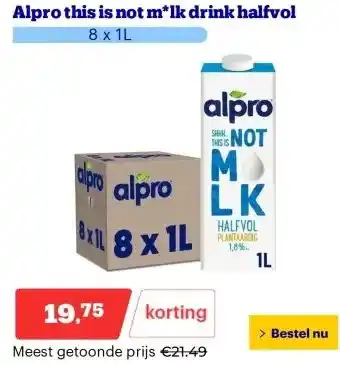 Bol.com Alpro this is not m*lk drink halfvol aanbieding