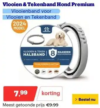 Bol.com Vlooien & Tekenband Hond Premium aanbieding