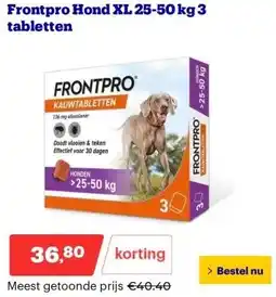 Bol.com Frontpro Hond XL 25-50 kg 3 tabletten aanbieding