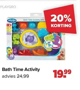 Baby-Dump Bath time activity aanbieding