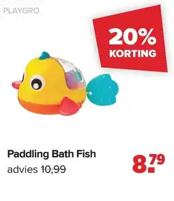 Baby-Dump Paddling Bath Fish aanbieding