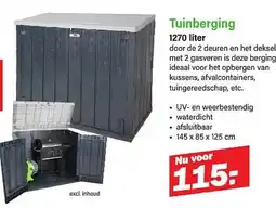 Van Cranenbroek Tuinberging 1270 liter aanbieding