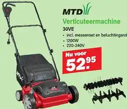 Van Cranenbroek MTD Verticuteermachine aanbieding