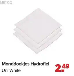 Baby-Dump Monddoekjes Hydrofiel aanbieding