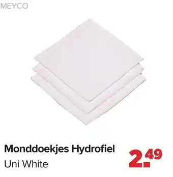 Baby-Dump Monddoekjes Hydrofiel aanbieding