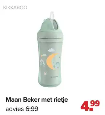 Baby-Dump Maan Beker met rietje aanbieding