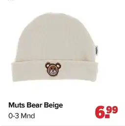 Baby-Dump Muts Bear Beige aanbieding