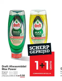 Sligro Dreft Afwasmiddel Max Power aanbieding