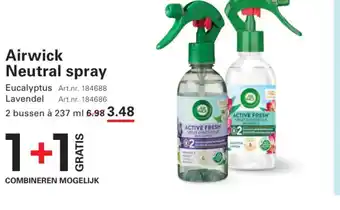 Sligro Airwick neutral spray aanbieding