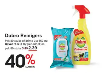 Sligro Dubro Reinigers aanbieding