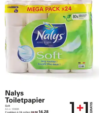 Sligro Nalys toiletpapier aanbieding