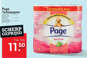 Sligro Page toiletpapier aanbieding