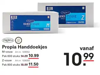 Sligro Propia handdoekjes aanbieding