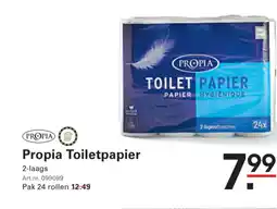 Sligro Propia toiletpapier aanbieding