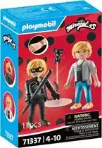 Bol.com PLAYMOBIL Miraculous: Adrien & Cat Noir - 71337 aanbieding