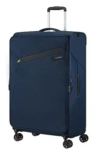 Amazon Samsonite Litebeam - Spinner L, uitbreidbare koffer, 77 cm, 103/111 L, blauw (nachtblauw) aanbieding