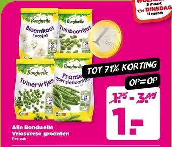 PLUS Alle Bonduelle Vriesverse groenten aanbieding