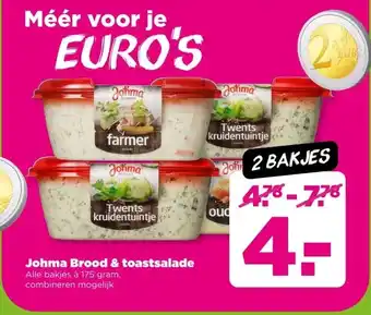 PLUS Johma Brood & toastsalade aanbieding