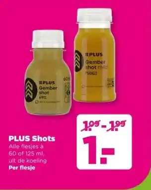 PLUS PLUS Shots aanbieding