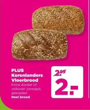 PLUS PLUS Korenlanders Vloerbrood aanbieding