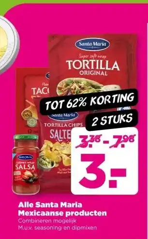 PLUS Alle Santa Maria Mexicaanse producten aanbieding