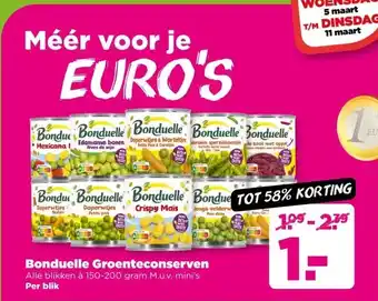 PLUS Bonduelle Groenteconserven aanbieding