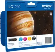 Bol.com Brother LC-1240VALBP - Inktcartridge / Zwart / Cyaan / Magenta / Geel aanbieding