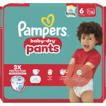 Albert Heijn Pampers Baby-dry pants maat 6 aanbieding