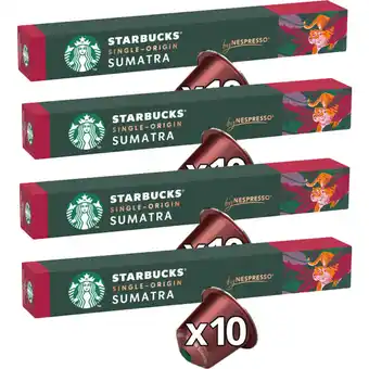 Albert Heijn Starbucks Nespresso Sumatra 4-pack aanbieding