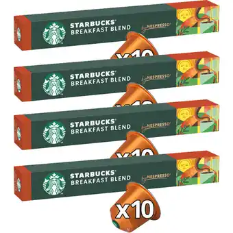 Albert Heijn Starbucks Nespresso breakfast blend 4-pack aanbieding