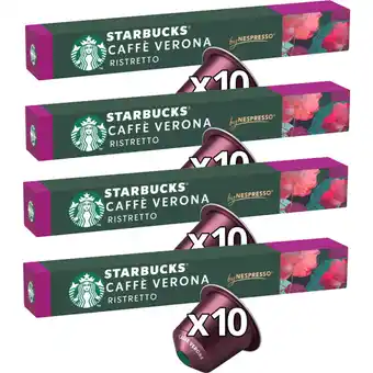 Albert Heijn Starbucks Nespresso caffe Verona 4-pack aanbieding