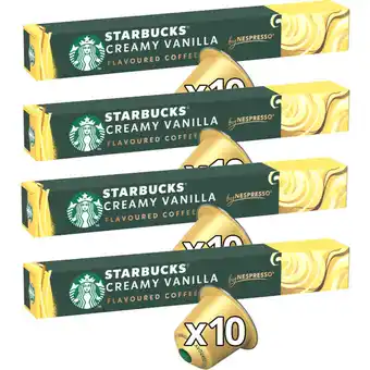 Albert Heijn Starbucks Nespresso creamy vanilla 4-pack aanbieding