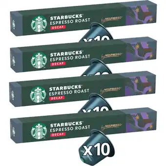 Albert Heijn Starbucks Nespresso decaf espresso roast 4-pack aanbieding