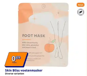 Action Skin Bliss voetenmasker aanbieding