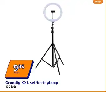 Action Grundig XXL selfie ringlamp aanbieding