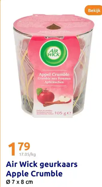 Action Air Wick geurkaars Apple Crumble aanbieding