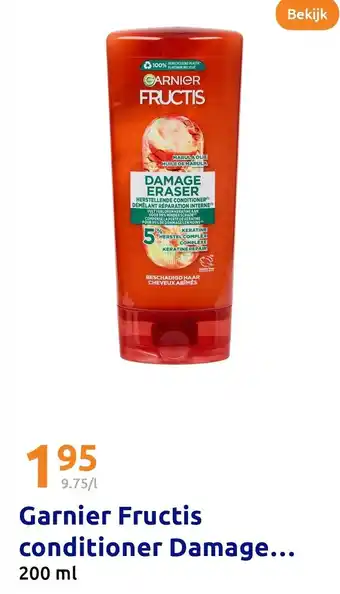 Action Garnier Fructis conditioner Damage aanbieding