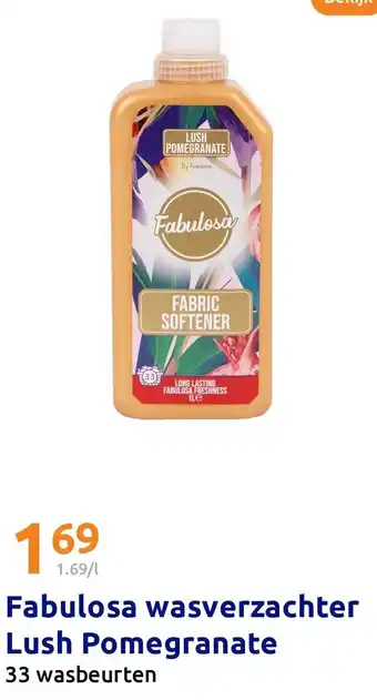 Action Fabulosa wasverzachter Lush Pomegranate aanbieding