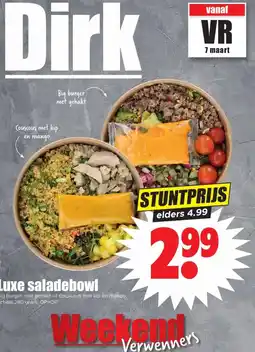 Dirk Luxe saladebowl aanbieding