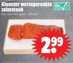 Dirk Klooster warmgerookte sc zalmsteak aanbieding