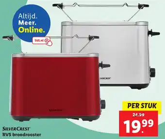 Lidl Silvercrest RVS broodrooster aanbieding