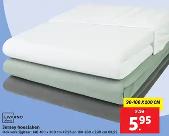 Lidl Livarno home Jersey hoeslaken aanbieding