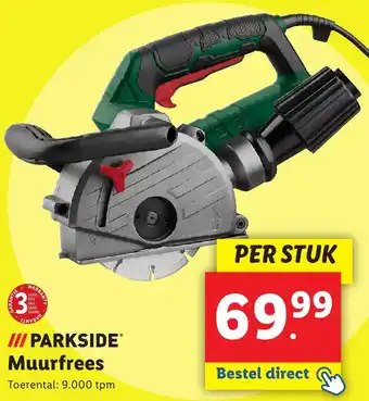 Lidl Parkside muurfrees aanbieding