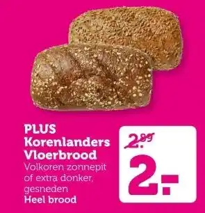 Coop PLUS Korenlanders Vloerbrood aanbieding