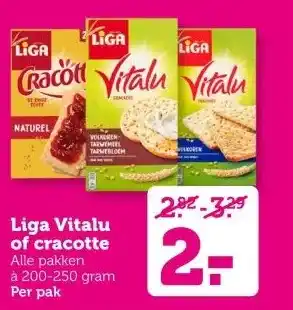 Coop Liga Vitalu of cracotte aanbieding