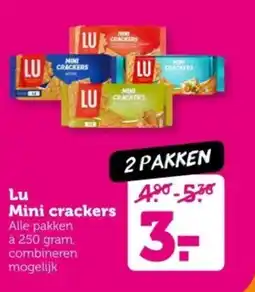 Coop Lu Mini crackers aanbieding