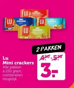 Coop Lu Mini crackers aanbieding